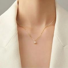 Anthropologie Single Pearl Necklace 18k Gold Plated 16" Length + Extender Nwot Brand New Has Never Been Worn The Anthropologie Single Pearl Necklace Has A White Swarovski Glass Pearl Hanging On 18k Gold Snake Chain With Clasp Closure. Length Is 16" + Extender So It Is Adjustable. Irregular Pearl Necklace, Simple Pearl Necklace, Single Pearl Necklace, Gold Snake Chain, Single Pearl, Simple Pearl, Anthropologie Jewelry, Gold Snake, Pearl Strands