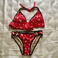 This A Brand New Vs Bikini And Push Up Top. Highly Popular Until Sold Out. Never Got A Chance To Wear And Has Been Sitting In My Closet. After My Baby There’s Less Chance That I Will Be Able To Wear This Gorgeous Bikini. ( No Plastic Liner Present) Swim Suits, Victoria Secret Swim, My Baby, O Ring, Womens Swim, Victoria’s Secret, Push Up, Black Red, Outfit Inspirations