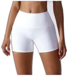 White Yoga Activewear With Built-in Shorts, White Compression Biker Shorts With Built-in Shorts, White Compression Activewear With Built-in Shorts, High-waisted Athletic Shorts For Pilates, White Bottoms With Wide Waistband In Elastane, Versatile Short Length Bottoms For Pilates, Versatile Stretch Solid Color Shorts, Versatile Short Bottoms For Pilates, Versatile Stretch Shorts For Pilates