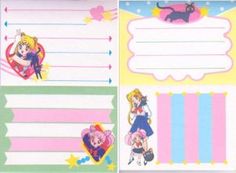 sailor girl themed stationery paper set