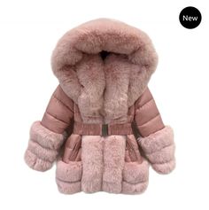 Introducing the new AW24 girls' hooded faux fur winter coat in a soft pink. Perfect for keeping cozy and stylish, this coat is available in sizes 6 to 14 years. Also available in grey and beige. Hooded Fluffy Parka For Cold Weather, Winter Parka For Cold Weather In Pink, Pink Hooded Fur Coat With Faux Fur Trim, Pink Hooded Fur Coat For Winter, Pink Winter Parka, Hooded Pink Fur Coat For Winter, Pink Hooded Parka With Detachable Hood, Pink Long Sleeve Parka For Winter, Pink Winter Outerwear With Detachable Hood