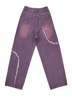 These high-waisted straight-leg jeans are designed to enhance your leg lines beautifully. The jeans feature a washed and vintage finish, adding a touch of retro charm. Fringe details adorn the hem, giving them a stylishly distressed look. A unique heart-adorned strap dangles naturally from the right pocket, adding a playful and creative touch to the design.  Price includes one pair of jeans only.   	 		 			Size 			S 			M 			L 		 		 			Waist 			64 			68 			72 		 		 			Hips 			94 			98 			102 Trendy Rigid Denim Jeans With Frayed Hem, Retro Wide Leg Jeans With Frayed Hem, Trendy High-waist Faded Cropped Jeans, Retro Straight Leg Bottoms With Frayed Hem, Trendy Rigid Denim Flare Jeans With Frayed Hem, Trendy Flare Jeans With Frayed Hem In Rigid Denim, Trendy Faded Pants With Frayed Hem, Retro High Waist Jeans With Frayed Hem, Trendy Faded Straight Leg Jeans