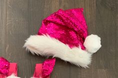 Gorgeous sparkle hat!! Goes perfect with our rompers! Please enter age or head measurements in the seller notes!! Pink Santa Hat, Pink Santa, Princess Inspired, Pink Christmas, Baby Romper, Santa Hat, Grandchildren, Girls Clothing, Clothing Items