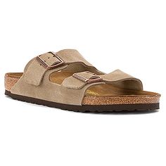 Birkenstock Arizona Stone, Brown Arizona Birkenstocks, Shoe Station, Tennis Shoe Heels, Mules Shoes Heels, Men Birkenstock, Clogs Outfit, Modern Shoes