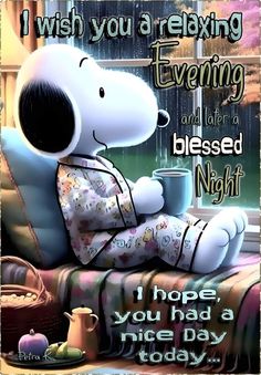 Snoopy Good Night Gif, Snoopy Evening, Nighty Night Quotes, Inspirational Good Night Messages, Goodnight Blessings, Sweet Dreams Pictures, Have A Good Evening, Goodnight Snoopy, Sweet Good Night Messages