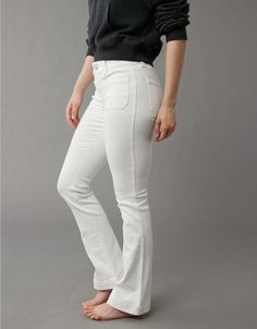 White Bootcut Jeans, Good Jeans, White Jeans Men, By The Numbers, Athletic Fit Jeans, Dream Jeans, Bootcut Jean, Jean Trends, Curvy Jeans