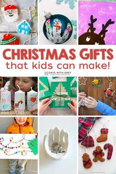 christmas gifts that kids can make