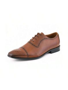 Wyatt Cognac Mens Brogue Shoes Oxford Dress Shoes Brown     Plain Monk Shoes,Oxfords & Derby Shoes,Dress Loafers   Men Shoes, size features are:Bust: ,Length: ,Sleeve Length: Brown Brogue Dress Shoes For Semi-formal Occasions, Semi-formal Brown Oxfords With Textured Sole, Masculine Brown Oxford Dress Shoes, Semi-formal Cognac Oxfords With Brogue Detailing, Mens Dress Loafers, Semi-formal Brown Wingtip Derby Shoes, Brown Dress Shoes, Dress Loafers, Oxford Dress