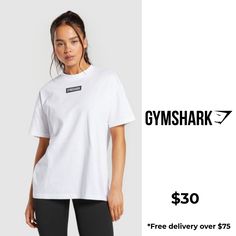 NEW KID ON THE BLOCK With bold Gymshark branding, style your Block pieces with anything and wear for your next training or rest day. • Comfy cotton fabric SIZE & FIT• Oversized fit• Model is 5'6" and wears size S MATERIALS & CARE• 100% Cotton SKU: B6A3Z-WB86 Rest Day, New Kids On The Block, Oversized T Shirt, The Block, New Kids, Oversized Tshirt, Fitness Models, Cotton Fabric, Branding