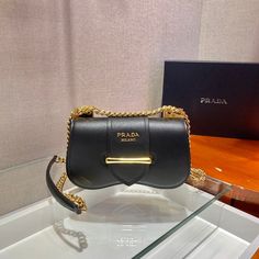 Size: 21.5cm*12cm*6.5cm It comes with Dust box, Care manual, Tag, and Paper bag. Luxury Baguette Crossbody Bag For Gift, Luxury Crossbody Baguette Bag For Gift, Luxury Crossbody Baguette Bag As Gift, Luxury Baguette Mobile Phone Bag, Luxury Black Baguette Bag With Rectangular Case, Elegant Baguette Bag With Dust Bag As Gift, Luxury Baguette Mobile Phone Bag For Daily Use, Luxury Leather Baguette Bag As Gift, Rectangular Shoulder Bag With Branded Hardware As Gift