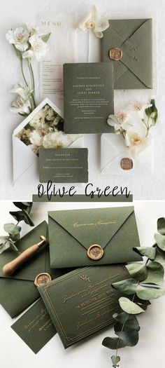 Trending: 25 Amazing Olive Green Wedding Color Ideas - Merry Hook.#WeddingInvitations #WeddingStationery #Invitation #WeddingPlanning #CustomInvitations Cream Wedding Theme, Green Fall Weddings, Green Spring Wedding, Olive Green Wedding, Hunter Green Wedding, 1000 Wedding, Hook Ideas, Forest Green Wedding, Green Gold Weddings