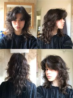 @mariyacerg on instagramv Choppy Shag Hairstyles Medium Curly, Natural Wavy Hair Cuts, Hair References, Shot Hair, Wolf Haircut, Long Wolfcut Haircut, Ginger Snap, Wavy Haircuts, Hair Inspiration Short