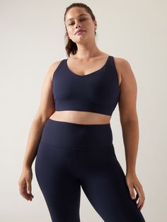 BEST FOR STUDIO: yoga, barre, pilates FEEL: Powervita fabric is buttery soft with support that feels like a gentle hug FAVE: Bonded chestband lies flat and never pinches Light Support: Best for D-DD+ Cup LOW COVERAGE. Our lowest cut neckline. Supportive Activewear With Built-in Bra For Pilates, Supportive Solid Color Sports Bra For Yoga, Supportive Solid Color Sports Bra For Pilates, Solid Sports Bra With Light Support For Pilates, Supportive Solid Sports Bra For Yoga, Athleisure Yoga Activewear With Medium Bust Support, Supportive Solid Sports Bra For Pilates, Yoga Activewear With Medium Bust Support, Supportive Activewear For Relaxation