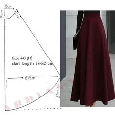 a woman's skirt is shown with measurements for the waist and back, as well as