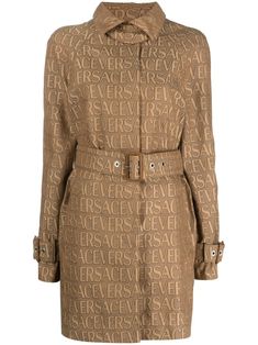 2N740 VERSACE COTTON TRENCH COAT Versace Coat, Women's Trench Coat, Coats Women, Fall Winter Wardrobe, E 40, Trench Coats Women, Dress Pant, Chic Woman, Trench Coats