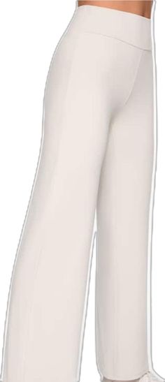 White Elastane Pants For Loungewear, White Elastane Lounge Pants, Sand Color, Straight Leg Trousers, Pant Jumpsuit, Straight Leg, Wide Leg, High Rise, Trousers