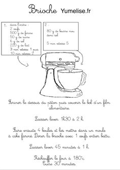 a drawing of a mixer with instructions on how to make it in spanish and english