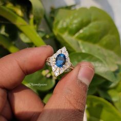 London Blue Topaz Ring, Topaz Stacking Ring, Promise Ring Couple,  925 Sterling Silver,, Propose Ring, 2nd Anniversary Gift ★ Settings ☆ Metal - 925K Sterling Silver/ 14K Solid Gold ☆ Gold Color - Rose / White / Yellow ★ To change the metal to a 10k And 18k solid gold (white/rose/Yellow) is also available, please ask for a quotation if you want. ⍟ The ring size shown in the pictures is 7US. ★ Main Stone ☆ Stone - Natural Oval Cut London Blue Topaz ☆ Size - 5×8 mm ☆ Shape - Oval ☆ Color Grade- AA Anniversary Blue Topaz Rings With Vvs Clarity, Blue Halo Ring In Sterling Silver For Anniversary, Blue Sterling Silver Halo Ring For Anniversary, Blue Emerald Ring With Accent Stones In Sterling Silver, Anniversary Blue Topaz Cluster Ring, Sterling Silver Sapphire Diamond Ring With Vvs Clarity, Hallmarked Blue Topaz Birthstone Promise Ring, Blue Sterling Silver Emerald Ring With Prong Setting, Sapphire Diamond Ring With Vvs Clarity In Sterling Silver