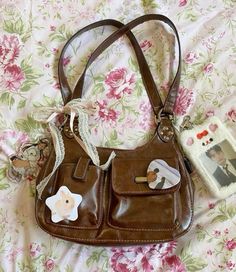 𐙚. ☕️˙not my photo! / cr to owner ⋆.˚🚬 ᡣ Brown Purse, Bag Details