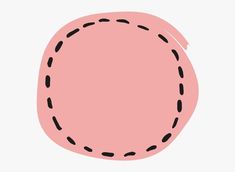 a pink object with black dots on it's side, in the shape of a circle