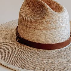 A little western and a little unexpected in the best ways - meet the Moonlight straw rancher, a statement hat that's not just for country concerts and riding horses. Part of our premium straw hat collection, the Moonlight is handcrafted with fine tripilla palm straw that's been sustainably harvested by artisans in Puebla, Mexico. Wear this straw hat for a long day outdoors, offering UPF 50+ sun protection and a large, structured, 4" brim to help shield your face from harmful rays. The cattleman Hiking With Friends, Morning Beach, Statement Hat, Hiking Hat, Packable Hat, Beach Walks, Country Concerts, Dressed To The Nines, Love Hat