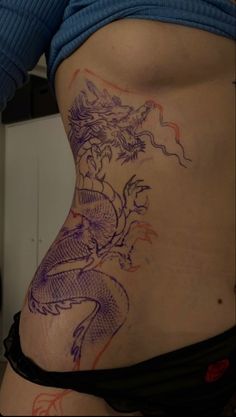 Tatuaje Hello Kitty, Red Dragon Tattoo, Dragon Tattoo For Women, Full Back Tattoos, Tattoos For Black Skin, Tatuaje A Color