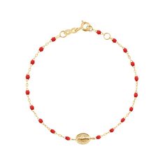 Gigi Clozeau - Madone Charm Classic Gigi Poppy bracelet, Yellow Gold, 6.7 Gigi Diamond, Horseshoe Bracelet, Horseshoe Pendant, Ruby Bracelet, 18k Gold Necklace, Wire Work Jewelry, Work Jewelry, Handmade Jewelry Diy, Ancient Symbols