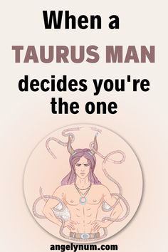 the zodiac sign for taurus man is shown with an image of a woman holding her hands on her hips