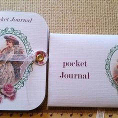 the pocket journal is next to a measuring tape