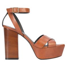 Ysl Heels, Platform High Heel Shoes, Leather Platform Sandals, Saint Laurent Shoes, Platform Sandals Heels