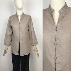 "Vintage linen blouse NITYA Boho hippie style shirt  Material: 100% linen Size: M In great condition! Measurements: Shoulders: 40 cm - 15,7\" Width armpit to armpit: 48 cm - 18,8\" Waist: 46 cm - 18,1\" Sleeve length: 50 cm - 19,6\" Back length: 70 cm - 27,5\"" Puffy Sleeves Top, Boho Hippie Style, Linen Top Women, Hippie Shirt, Embroidered Cardigan, Animal Print Blouse, Vintage Linen, Linen Blouse, Style Shirt