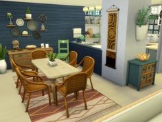 Sims 4 Kitchen Cabinets, San Myshuno, Sims 4 Bedroom, Sims 4 House Plans, Sims 4 House Building, Sims 4 House Design, Casas The Sims 4