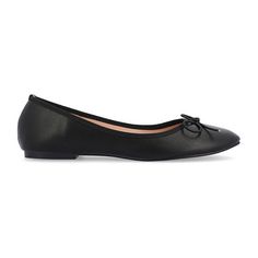 Express your feminine style in modern flats by Journee Collection. These stylish flat shoes feature smooth uppers and knit trim. Classic round toes with dainty bow accents and small block heels finish the design.Closure Type: Slip-OnShoe Heel Height: 1/2 InchUpper/Outer Base Material: 100% PolyuretheneShoe Lining Material: PolyurethaneSole Material Content: 100% PolyurethaneToe Type: Round Toe, Closed ToeCare: Spot CleanHeel Style: Flat HeelCountry of Origin: Imported Chic Synthetic Slip-on Ballet Flats, Feminine Ballet Flats For Evening, Casual Party Ballet Flats, Chic Slip-on Synthetic Ballet Flats, Party Ballet Flats In Synthetic Material, Party Synthetic Ballet Flats, Slip-on Ballet Flats For Evening, Feminine Synthetic Flats With Flat Heel, Synthetic Ballet Flats For Work