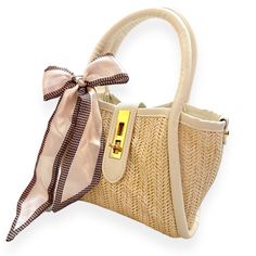 Super Cute Straw Bag With Top Handles And Removable Crossbody Strap. White Faux-Leather Trim, Handles, And Adjustable Strap. Gold-Toned Hardware. Perfect Small Summer Daytime Bag. Approximate Dimensions: 7” Long X 6” Wide X 6” Tall Versatile Beige Straw Shoulder Bag, Feminine Cream Crossbody Shoulder Bag, Spring Straw Bag With Top Handle And Removable Pouch, Spring Straw Bag With Removable Pouch And Top Handle, Beige Top Handle Straw Bag For Day Out, Versatile Beige Satchel Straw Bag, Feminine Beige Shoulder Bag For Daily Use, Feminine Beige Rectangular Bag, Versatile Beige Straw Bag With Removable Pouch