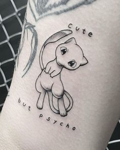 Anime Linework Tattoo, Simple Pokemon Tattoo, Matching Pokemon Tattoos, Mew Tattoo, Gengar Tattoo, Aurorus Pokemon, Disney Stitch Tattoo, Camera Tattoo Design, Evolution Tattoo