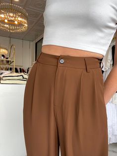 The everyday, high-rise, and wide leg trouser you have been searching for. These trousers can be dressed up or down making them casually chic or the perfect addition to your work wardrobe. They are sleek, yet, flowy and are the ideal choice to elevate your look. Pair the trousers with the Medici button downs or sable and coconut tops for a bold chic look!! Airotciv by Victoria Designs extra small small - length 38in, waist 28in, hip 37in medium - length 38in, waist 30in, hip 41in large - length Casually Chic, Montce Swim, Stacked Necklaces, Dress Hairstyles, Elevate Your Look, Work Wardrobe, Small Designs, Hat Hairstyles, Medium Length