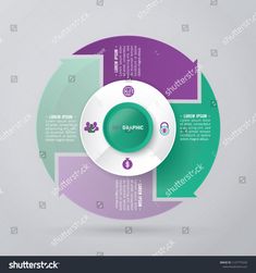 an info graphic design with three options