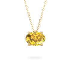 This November birthstone necklace features a stunning Citrine-colored Yellow Sapphire, which is not only brighter and more brilliant than the traditional stone, but is also more durable for daily wear. The result is a classic birthstone look, in heirloom quality. Timeless Yellow Gemstone Jewelry, Yellow Sapphire Oval Birthstone Jewelry, Oval Yellow Sapphire Birthstone Jewelry, Classic Yellow Sapphire Gemstone Jewelry, Yellow Gold Oval Pendant Birthstone Necklace, Yellow Gold Birthstone Necklace With Oval Pendant, Classic Gemstone Birthstone Necklace, Oval Yellow Gold Birthstone Necklace With Gemstone, Classic Birthstone Necklace With Round Gemstone Pendant