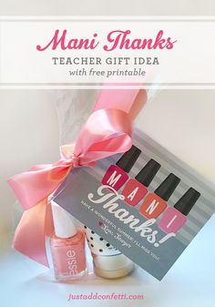 mani thanks teacher gift idea with free printable