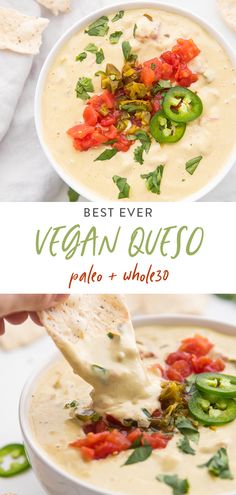 the best ever vegan quesadilla soup recipe