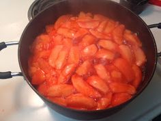 the food is being cooked in the pan on the stove top, ready to be eaten