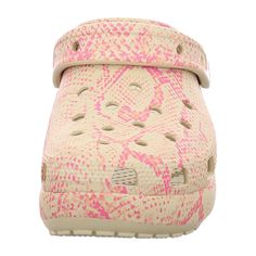 Step into comfort and style with the Crocs Women's Classic Platform Snakeprint Clogs! Specially designed for the fashion-conscious young adult, these clogs feature a chic snakeprint pattern in a versatile beige shade. The elevated platform look not only adds to your height but also enhances your outfit’s style. Ideal for both indoor and outdoor activities, these Crocs ensure lasting comfort with their lightweight Croslite foam construction and signature textured footbed. Perfect for everyday wea Casual Non-slip Beige Clogs, Casual Beige Non-slip Clogs, Casual Beige Synthetic Clogs, Casual Beige Clogs For Outdoor, Casual Beige Outdoor Clogs, Casual Cream Clogs With Cushioned Footbed, Comfortable Beige Synthetic Clogs, Casual Beige Clogs For Spring, Beige Comforter