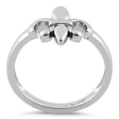 Top of ring height: 13.2mm

      Top of ring width: 12mm

      Band width: 2.3mm

      Shank width: 2.3mm

    
 
       Metal:  925 sterling silver

      Finish: high polish Classic Sterling Silver Rings With Shiny Finish, Classic Silver Heart Ring With Polished Finish, Silver Rings For Men, Lovely Ring, Toe Rings, Sterling Ring, Beautiful Rings, Sterling Silver Rings, Rings For Men