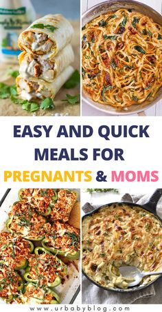 easy and quick meals for pregnant moms