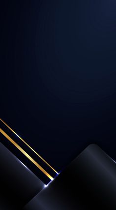 an abstract black and gold background with lines on the bottom, in shades of blue