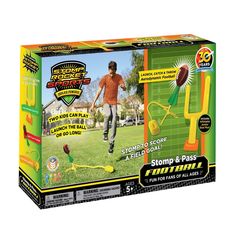 the ultimate sports game is shown in its box with instructions to play and toss it