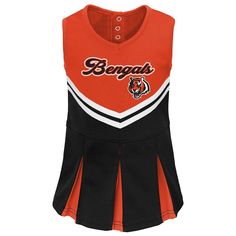 Cheer on your favorite team in style with this officially licensed National Football League apparel. Whether you are on campus, attending a game, at school, out for the night or tailgating this makes your allegiance unmistakable with team colors and logo. This quality garment will last for seasons to come! Nfl Cleveland Browns, Athletic Skirt, Cheer Girl, Nfl Outfits, Athletic Dress, Nfl Cheerleaders, Cleveland Browns, Cincinnati Bengals, Denver Broncos