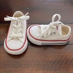 Toddler/Baby White Converse. Brand New, Never Worn, Still In The Box. All White Converse, Baby Converse, Converse White, White Converse, Baby Walker, All White, The Box, Kids Shoes, Baby Toddler