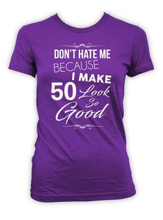 50th Birthday T-Shirt - Birthday Present - Bday Gifts >> IF YOU'D LIKE TO CUSTOMIZE THE YEAR OR AGE, PLEASE LEAVE A NOTE AT CHECKOUT << Thanks for stopping by BirthdayGoodiesShop. I sell apparel to celebrate life's greatest moments. My products are completely customizable. Whether you're looking for a different year, age or print color, I am happy to personalize your order at no additional charge. BE SURE TO include any personalization notes (ie, dates, age, names) at checkout. Shop my entire co Custom Birthday Shirts, 65th Birthday, Presents For Her, Presents For Mom, Mail Order, Custom Birthday, Birthday Gift Ideas, Birthday Gifts For Women, Birthday Humor