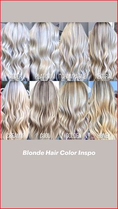 Aesthetic Honey, Balayage Medium, Color Formulas, Color Rubio, Summer Blonde, Cool Blonde Hair, Hair Color Chart, Silver Blonde, Ash Blonde Hair